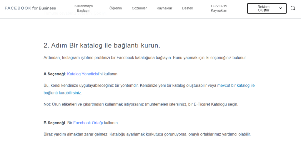 Instagram ve Facebook Katalog Entegrasyonu Görseli